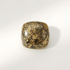 Pyrite 1PC Small 8x8 MM Cushion Cabochon Gray High-Quality semi Precious Loose Gems