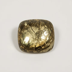 Pyrite 1PC Small 8x8 MM Cushion Cabochon Gray High-Quality semi Precious Loose Gems