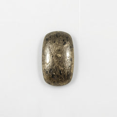 Pyrite 1PC Tiny 5x7 MM Emerald Cabochon Gray Pure semi Precious Loose Gems