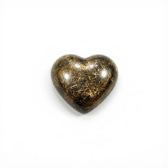 Pyrite 10PC Tiny 3x3 MM Heart Cabochon Gray Pure semi Precious Loose Gemstones