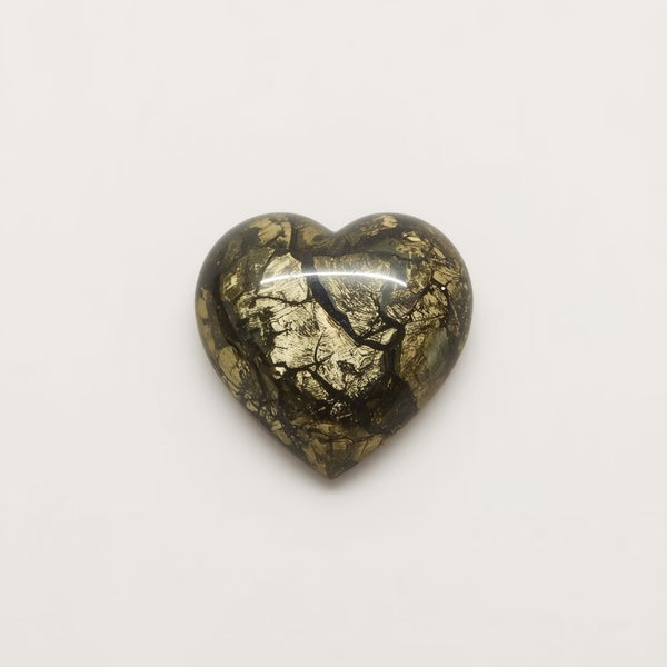 Pyrite 10PC Tiny 5x5 MM Heart Cabochon Gray Brilliant semi Precious Precious Gemstone