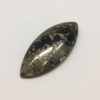 Pyrite 10PC Tiny 4x8 MM Marquise  Cabochon Gray Fiery semi Precious Loose Gemstone