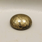 Pyrite 1PC Large 10x12 MM Oval Cabochon Gray Superior semi Precious Gems