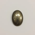 Pyrite 1PC Small 7x9 MM Oval Cabochon Gray Shine semi Precious Loose Gems