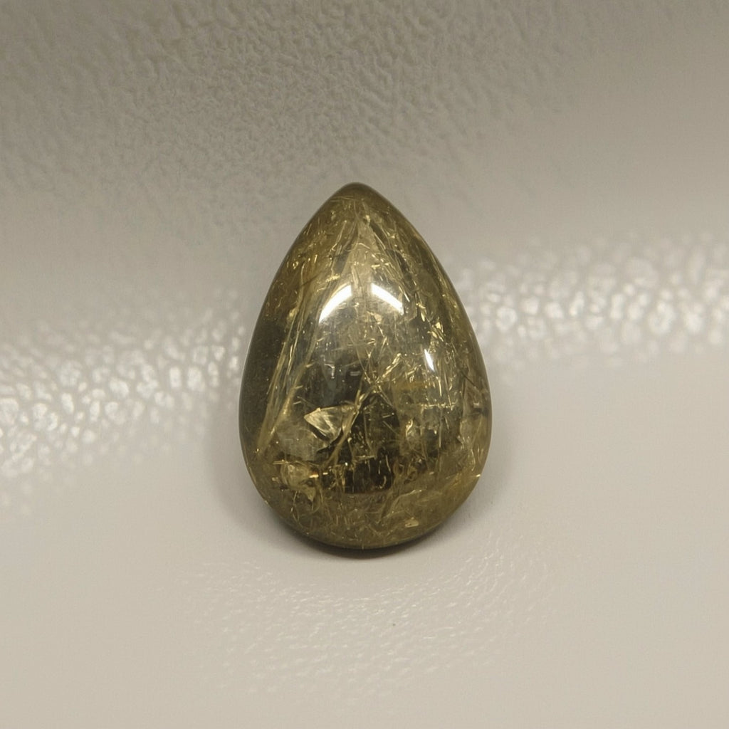 Pyrite 10PC Tiny 3x5 MM Pear Cabochon Gray Shine semi Precious Loose Gems