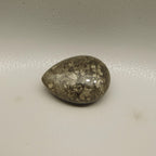 Pyrite 1PC Medium 7x10 MM Pear Cabochon Gray Pure semi Precious Loose Gems