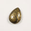 Pyrite 1PC Small 7x9 MM Pear Cabochon Gray Superior semi Precious Gems