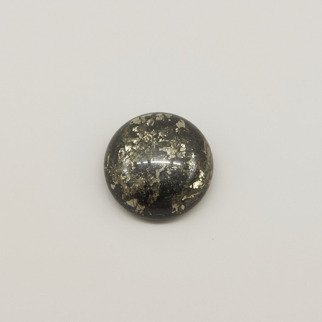 Pyrite 10PC Tiny 4x4 MM Round Cabochon Gray Pure semi Precious Loose Gemstones