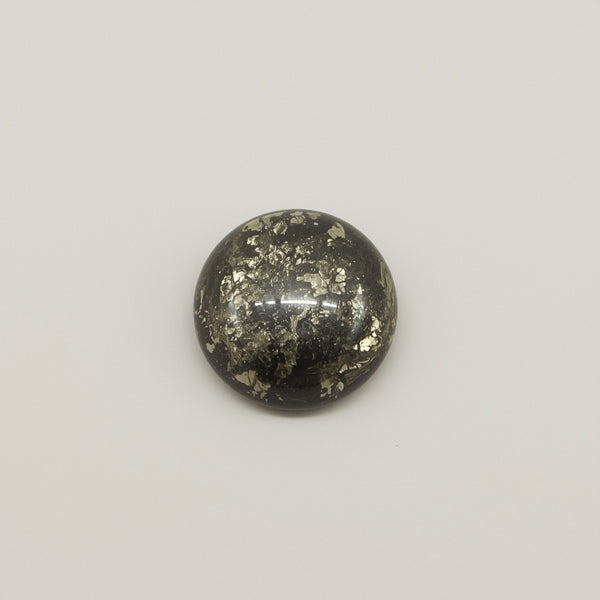 Pyrite 10PC Tiny 4x4 MM Round Cabochon Gray Pure semi Precious Loose Gemstones