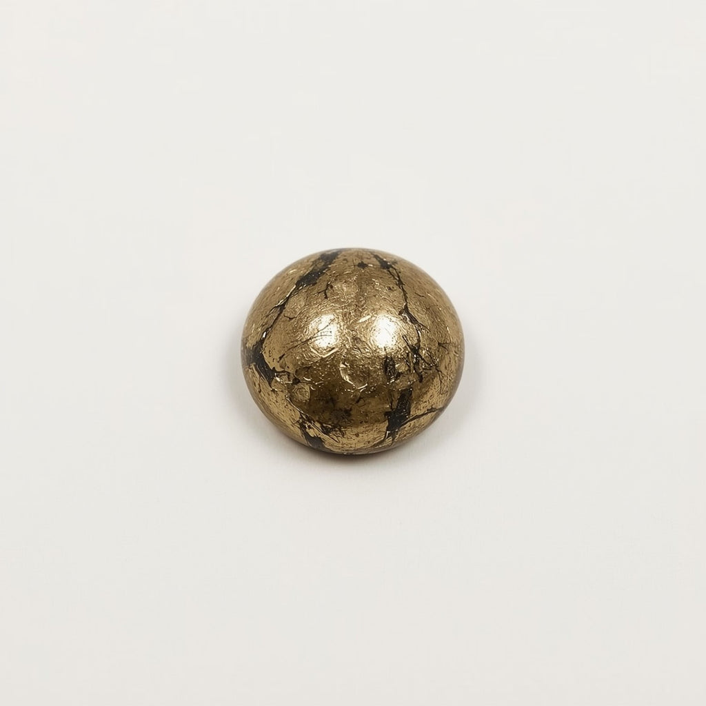 Pyrite 10PC Tiny 5x5 MM Round Cabochon Gray Fiery semi Precious Semi Precious Gemstone