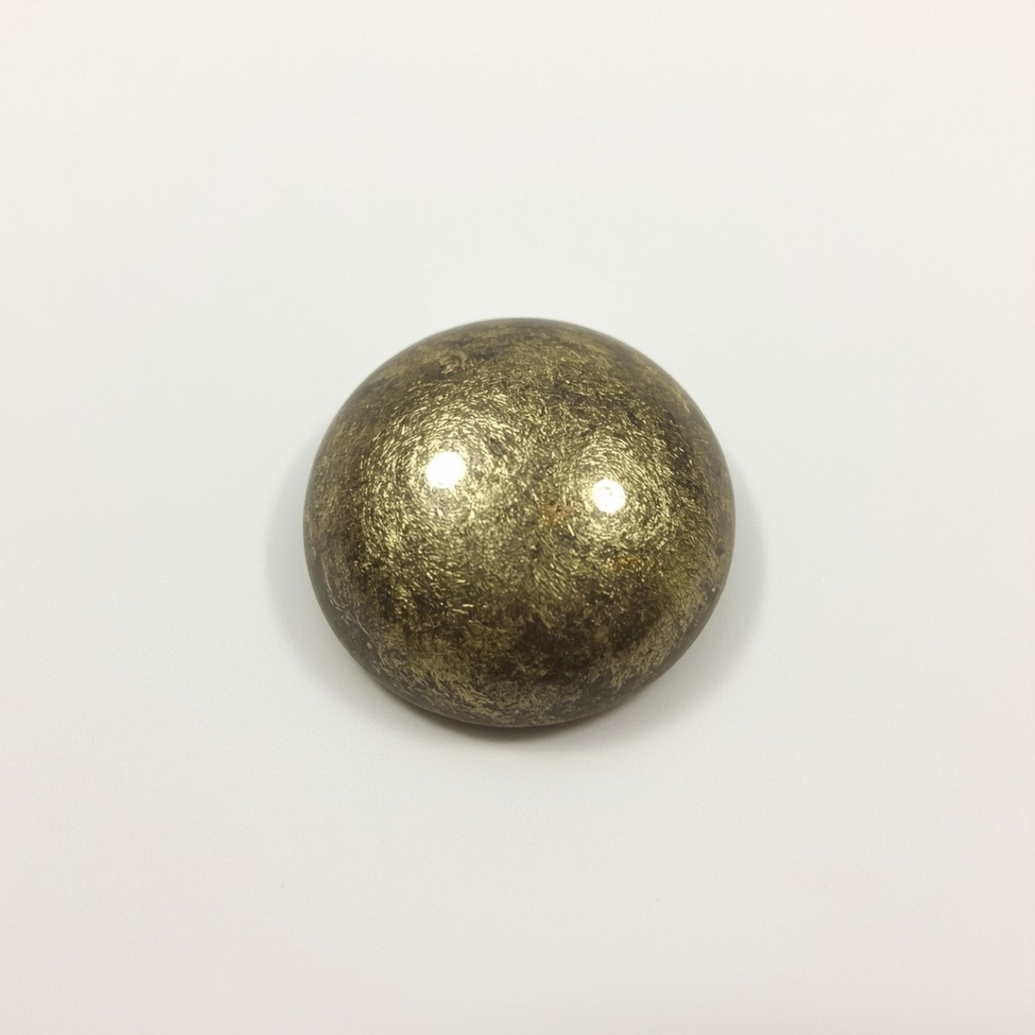 Pyrite 10PC Tiny 5x5 MM Round Cabochon Gray Fiery semi Precious Semi Precious Gemstone Image secondaire du produit