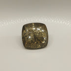 Pyrite 1PC Large 11x11 MM Square Cabochon Gray Polished semi Precious Loose Gemstones