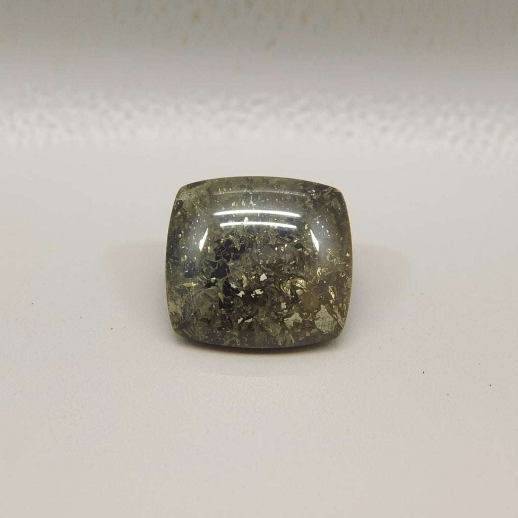 Pyrite 10PC Tiny 3x3 MM Square Cabochon Gray High-Quality semi Precious Loose Gems