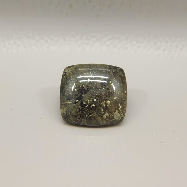 Pyrite 10PC Tiny 3x3 MM Square Cabochon Gray High-Quality semi Precious Loose Gems