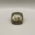 Pyrite 10PC Tiny 4x4 MM Square Cabochon Gray Natural semi Precious Loose Gemstone