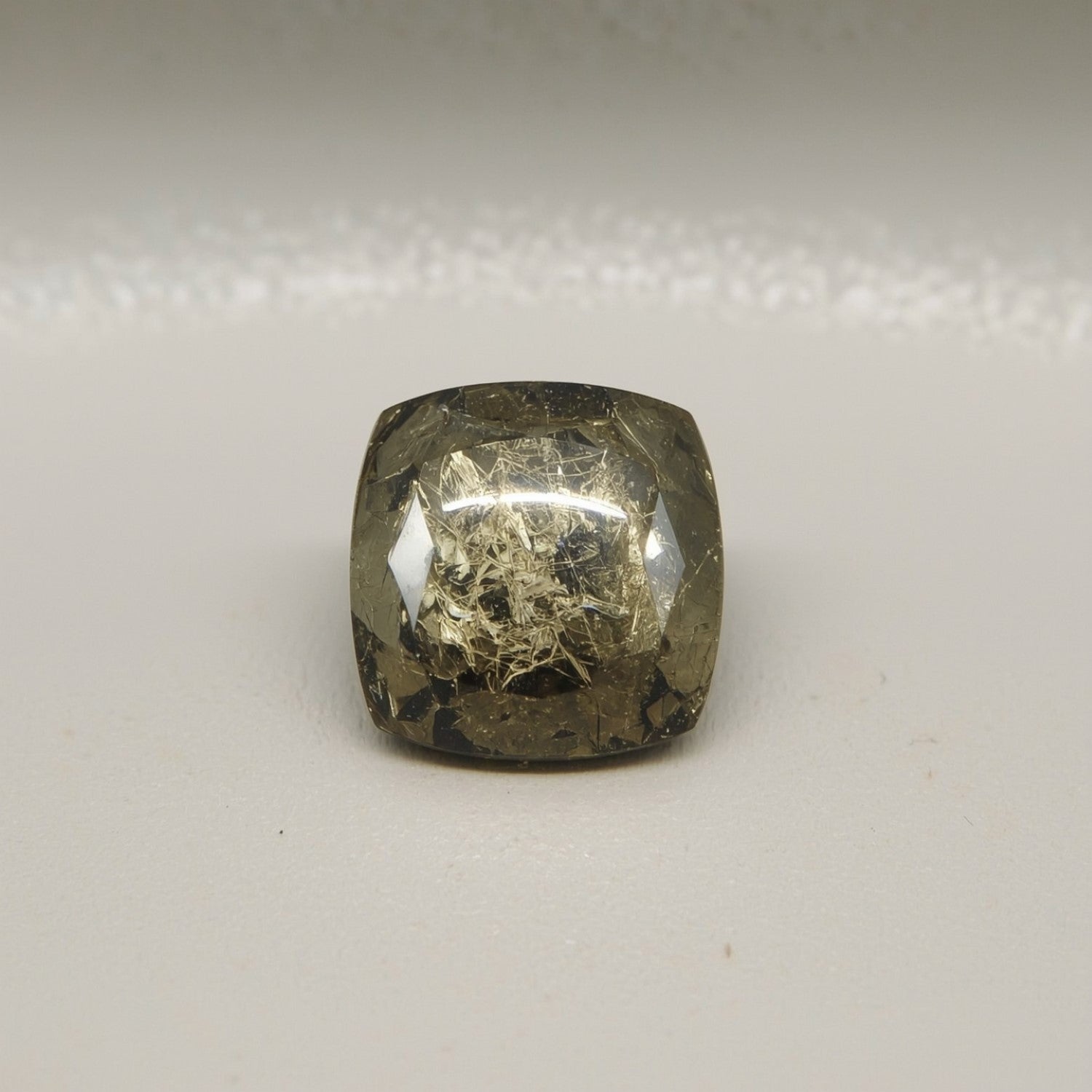 Pyrite 10PC Tiny 4x4 MM Square Cabochon Gray Natural semi Precious Loose Gemstone