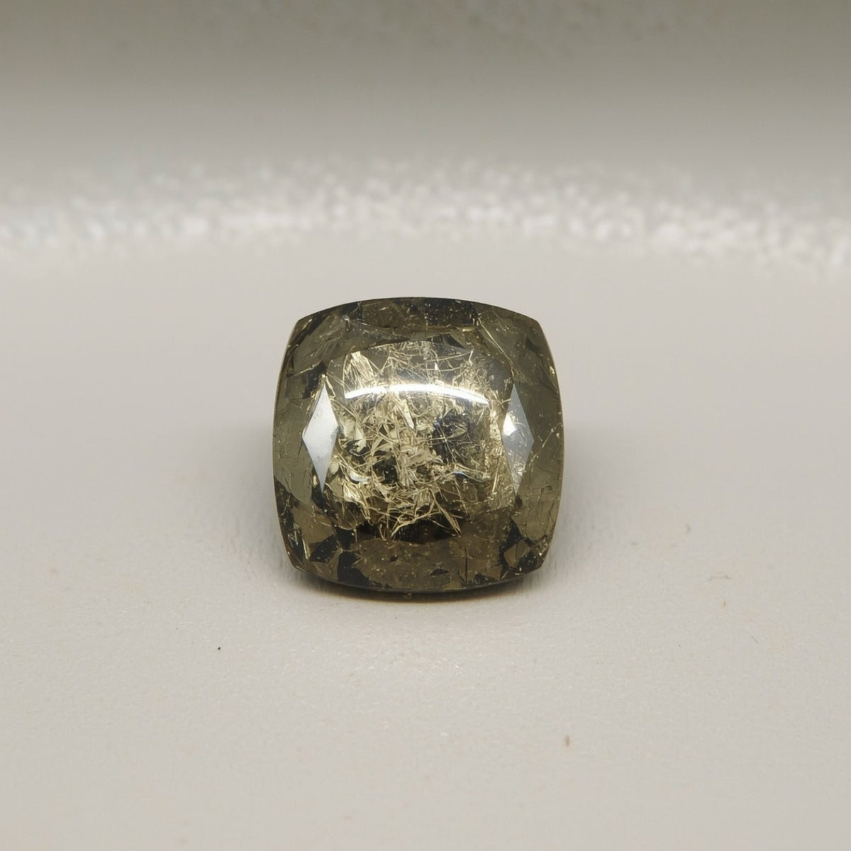 Pyrite 10PC Tiny 4x4 MM Square Cabochon Gray Natural semi Precious Loose Gemstone