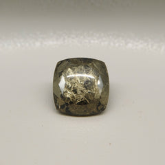 Pyrite 10PC Tiny 4x4 MM Square Cabochon Gray Natural semi Precious Loose Gemstone