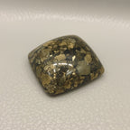 Pyrite 10PC Tiny 5x5 MM Square Cabochon Gray Genuine semi Precious Loose Gemstones