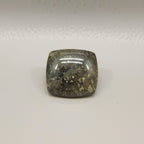 Pyrite 1PC Tiny 6x6 MM Square Cabochon Gray Superior semi Precious Semi Precious Gemstone