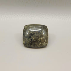 Pyrite 1PC Tiny 6x6 MM Square Cabochon Gray Superior semi Precious Semi Precious Gemstone