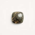 Pyrite 1PC Small 7x7 MM Square Cabochon Gray Pure semi Precious Precious Gemstone