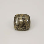 Pyrite 1PC Small 7x7 MM Square Cabochon Gray Pure semi Precious Precious Gemstone