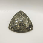 Pyrite 1PC Large 10x10 MM Triangle Cabochon Gray Genuine semi Precious Precious Gemstone