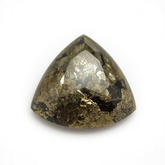 Pyrite 1PC Large 11x11 MM Triangle Cabochon Gray Superior semi Precious Gems