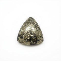 Pyrite 10PC Tiny 3x3 MM Triangle Cabochon Gray Splendid semi Precious Semi Precious Gemstone