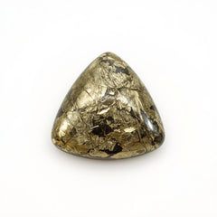 Pyrite 10PC Tiny 4x4 MM Triangle Cabochon Gray Luster semi Precious Precious Gemstone