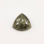 Pyrite 10PC Tiny 5x5 MM Triangle Cabochon Gray Lustrous semi Precious Gems