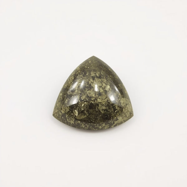 Pyrite 10PC Tiny 5x5 MM Triangle Cabochon Gray Lustrous semi Precious Gems