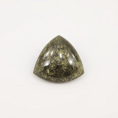 Pyrite 10PC Tiny 5x5 MM Triangle Cabochon Gray Lustrous semi Precious Gems