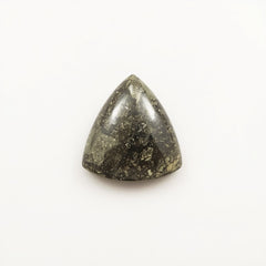 Pyrite 1PC Tiny 6x6 MM Triangle Cabochon Gray Shine semi Precious Loose Gems