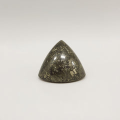 Pyrite 1PC Tiny 6x6 MM Triangle Cabochon Gray Shine semi Precious Loose Gems