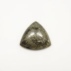 Pyrite 1PC Small 7x7 MM Triangle Cabochon Gray Fine semi Precious Loose Gemstone