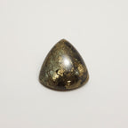 Pyrite 1PC Small 7x7 MM Triangle Cabochon Gray Fine semi Precious Loose Gemstone
