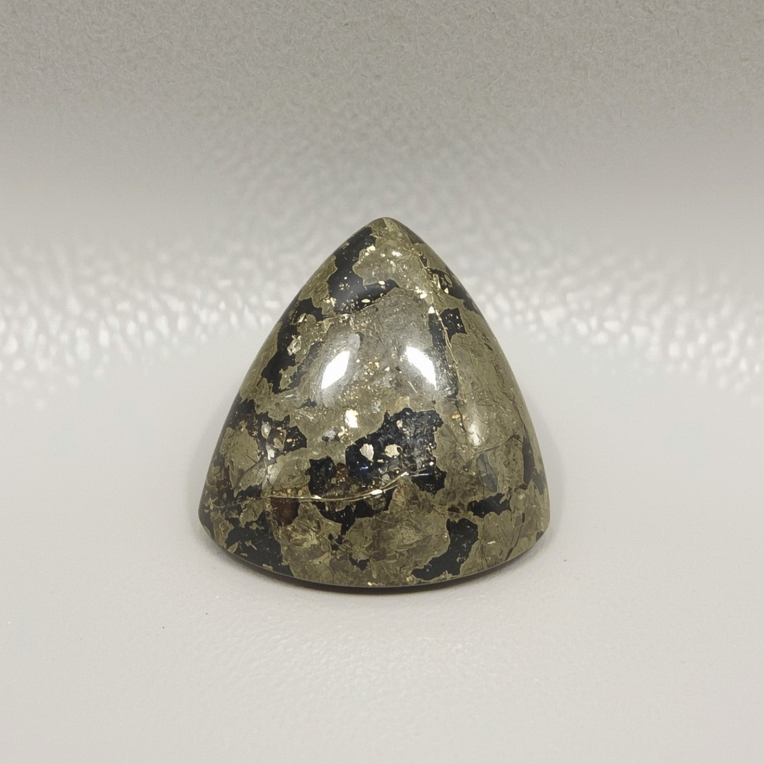 Pyrite 1PC Small 8x8 MM Triangle Cabochon Gray High-Quality semi Precious Loose Gemstones