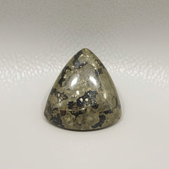 Pyrite 1PC Small 8x8 MM Triangle Cabochon Gray High-Quality semi Precious Loose Gemstones