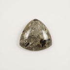 Pyrite 1PC Medium 9x9 MM Triangle Cabochon Gray Natural semi Precious Semi Precious Gemstone
