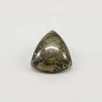 Pyrite 1PC Medium 9x9 MM Triangle Cabochon Gray Natural semi Precious Semi Precious Gemstone