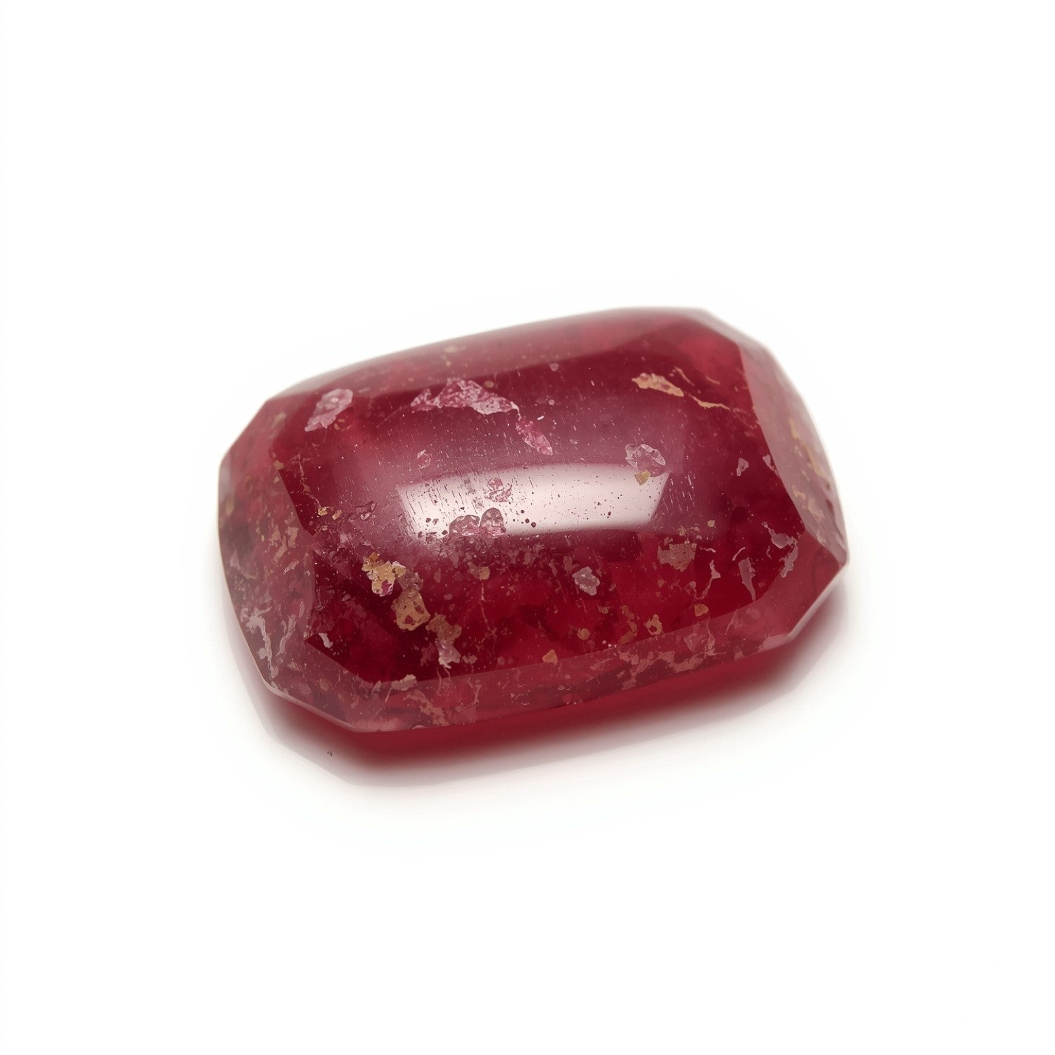 Red Jade 10PC Tiny 4x8 MM Baguette Cabochon Red Fine semi Precious Loose Gemstone Secondary image