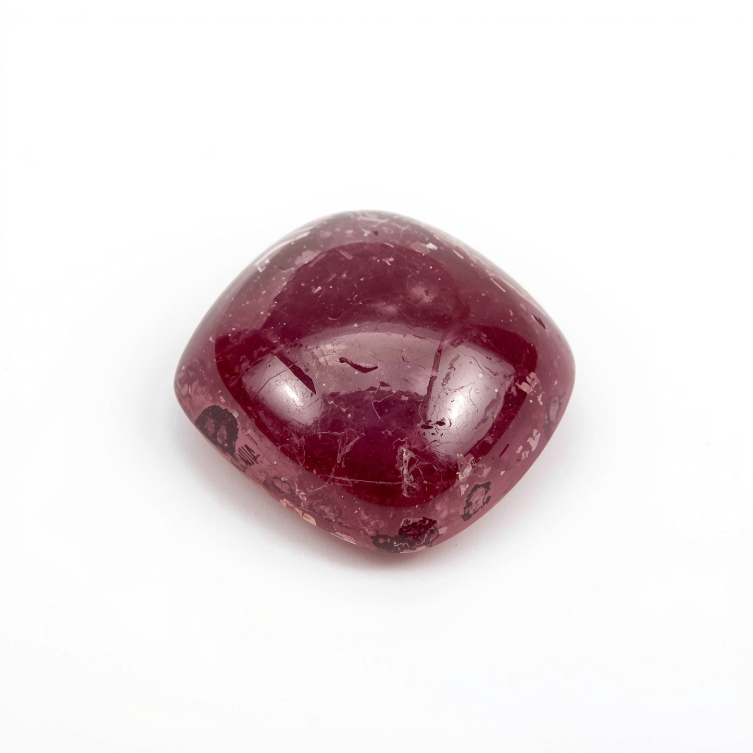 Red Jade 10PC Tiny 4x4 MM Cushion Cabochon Red High-Quality semi Precious Loose Gemstones Main image