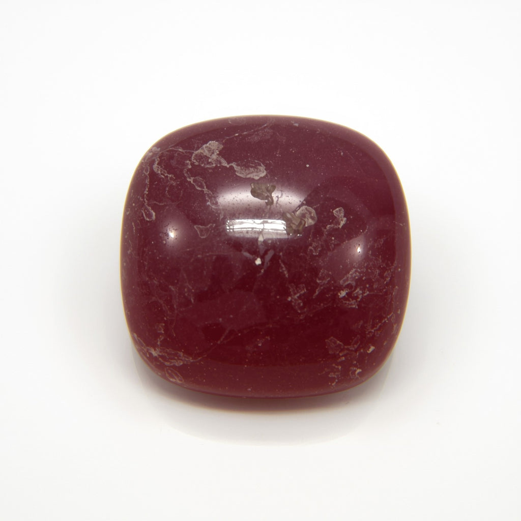 Red Jade 1PC Small 7x7 MM Cushion Cabochon Red Superior semi Precious Gems