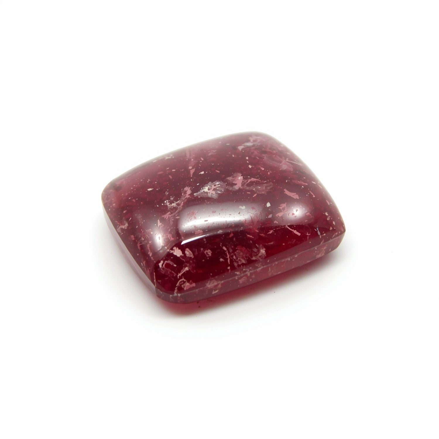 Red Jade 1PC Small 8x8 MM Cushion Cabochon Red Pure semi Precious Loose Gems