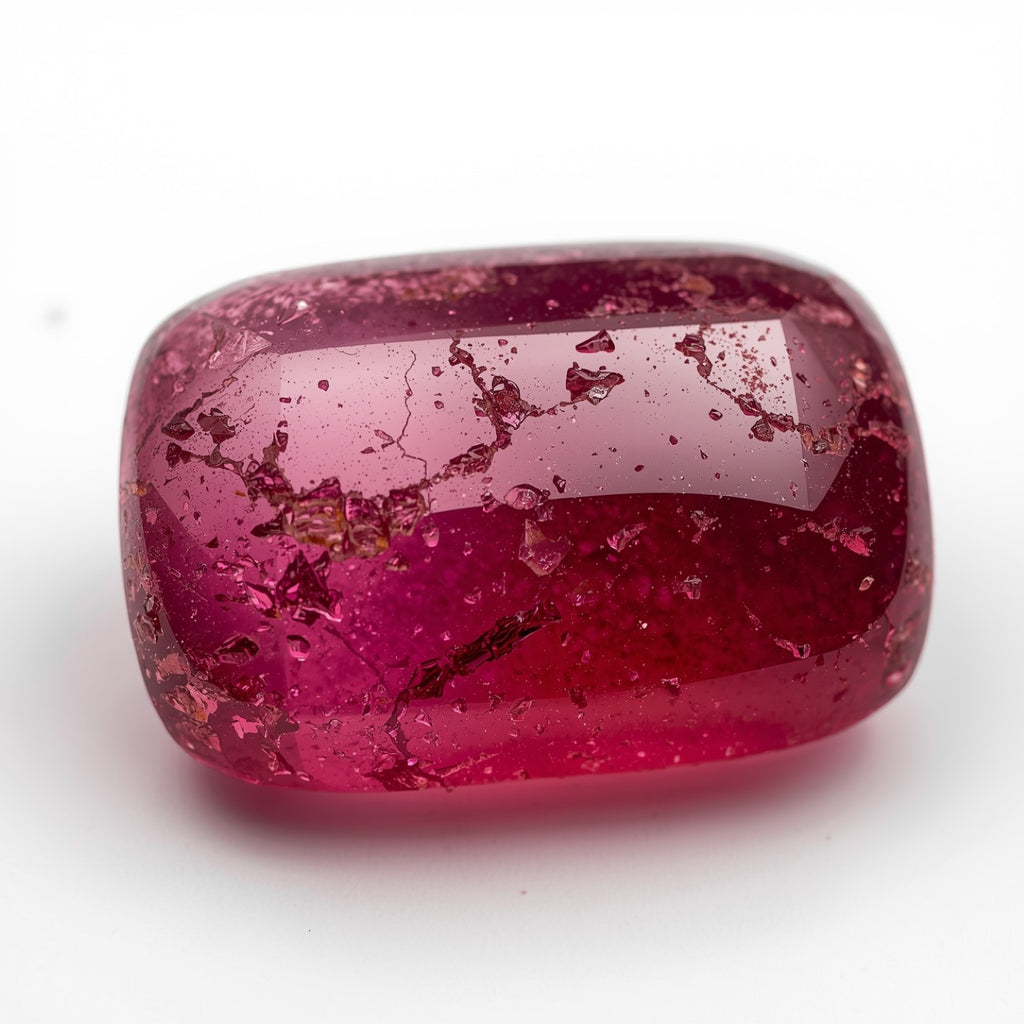 Red Jade 1PC Large 10x12 MM Emerald Cabochon Red Brilliant semi Precious Loose Gems