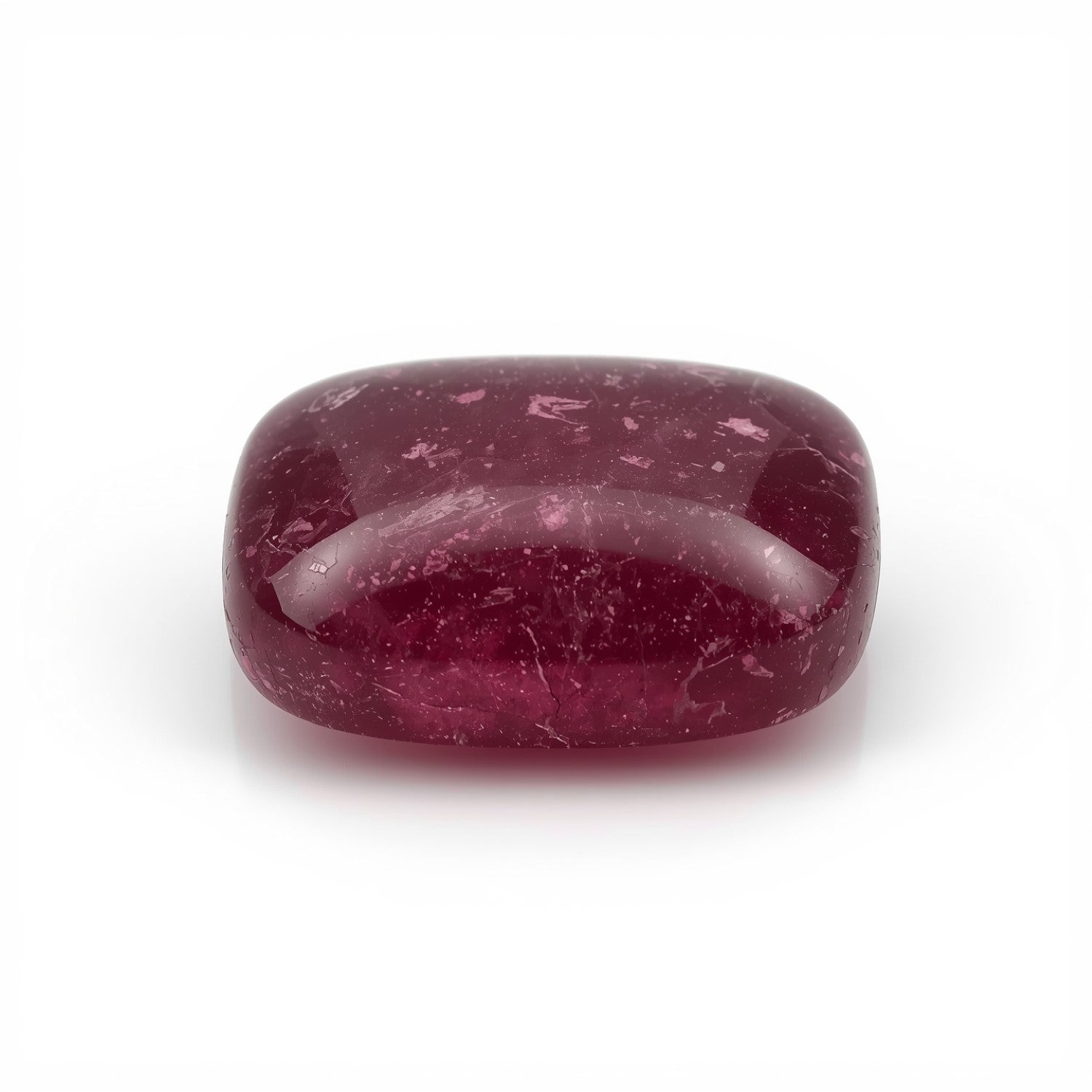 Red Jade 1PC Tiny 5x7 MM Emerald Cabochon Red Shine semi Precious Precious Gemstone