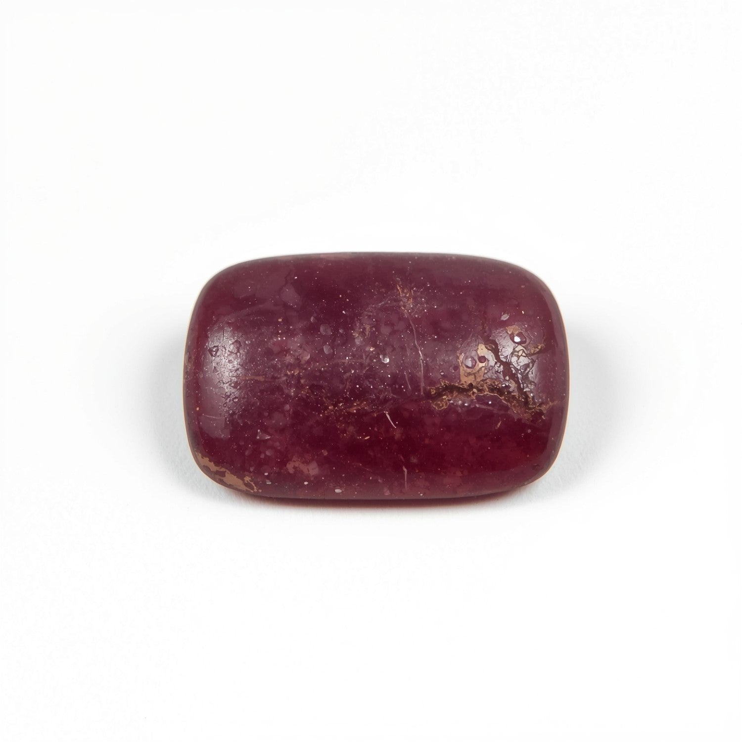 Red Jade 1PC Small 6x8 MM Emerald Cabochon Red Fine semi Precious Gems Hoofdafbeelding