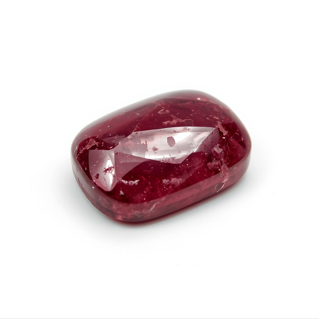 Red Jade 1PC Small 6x8 MM Emerald Cabochon Red Fine semi Precious Gems